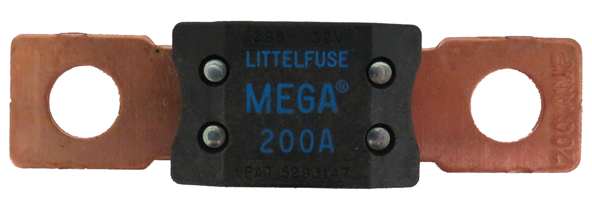 Premium Mega Fuse 200A megafuse 200 amp 32V DC Slo-Blo 